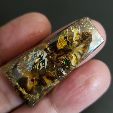 Natural Boulder Opal Cabochon. Size- approx. 38x19mm